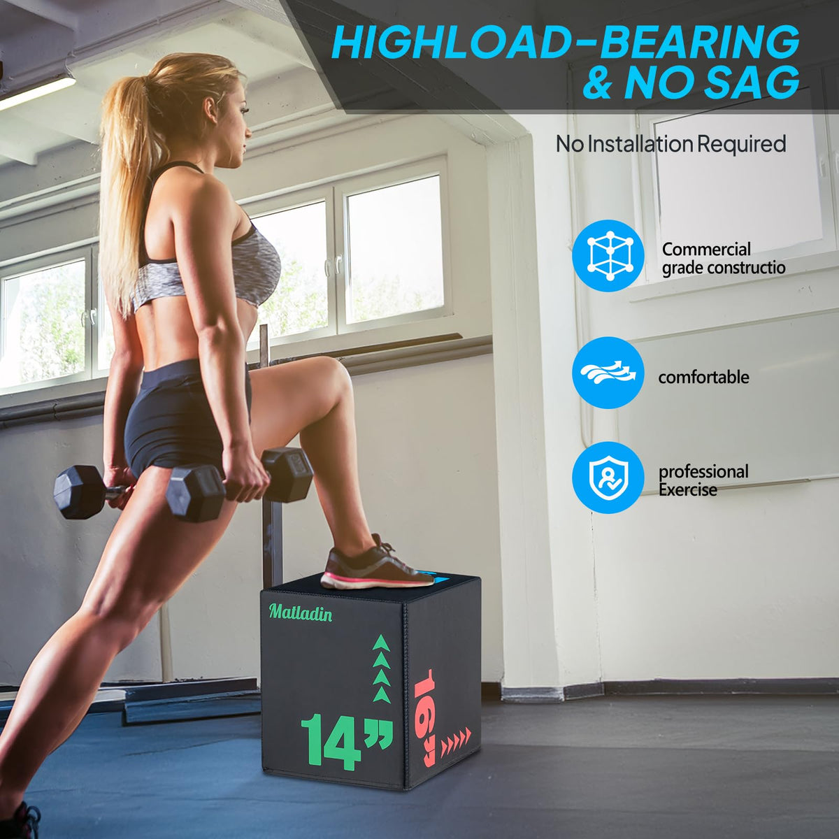 Heavy Foam Plyometric Jump Box W825