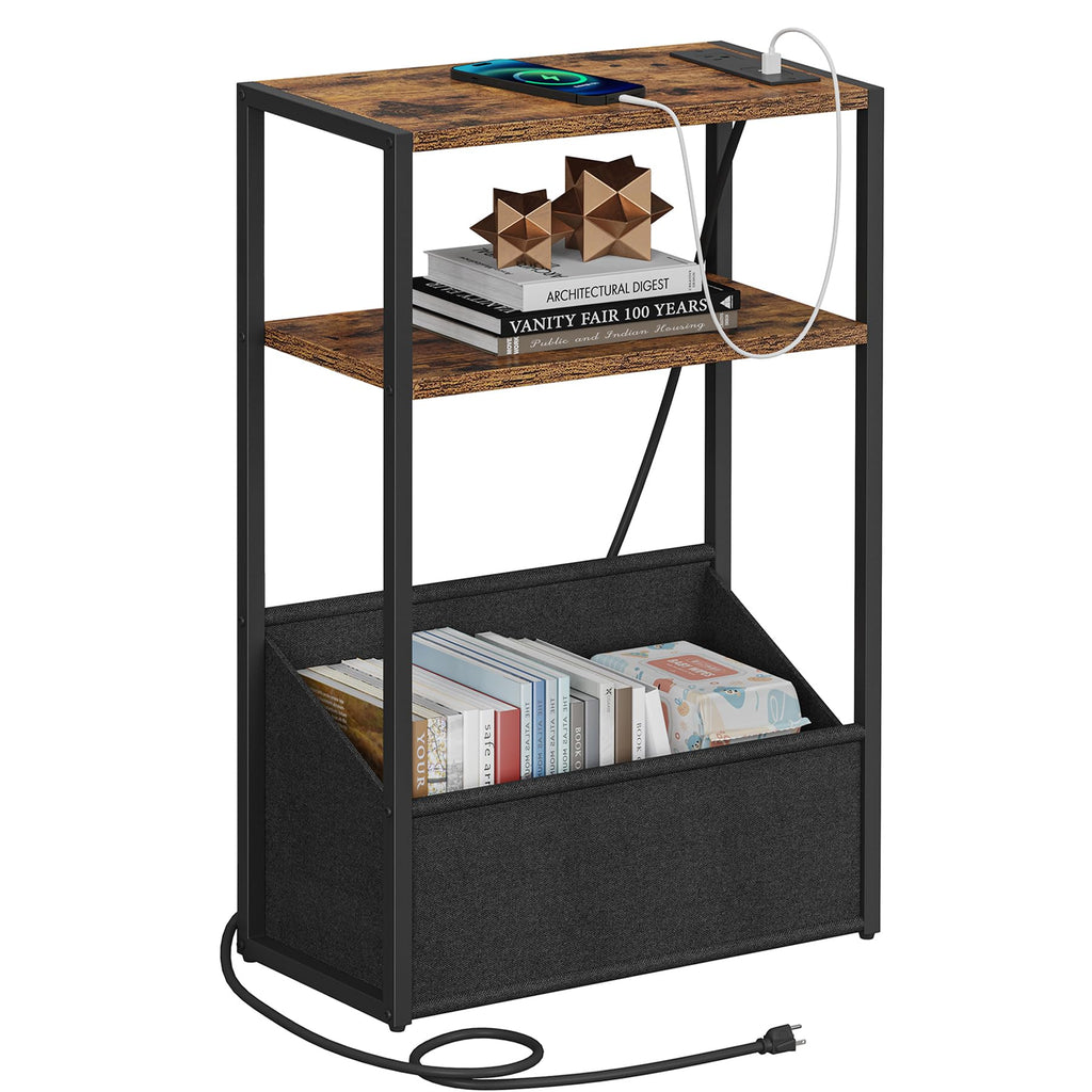 Narrow Side Table with Charging Station O942867