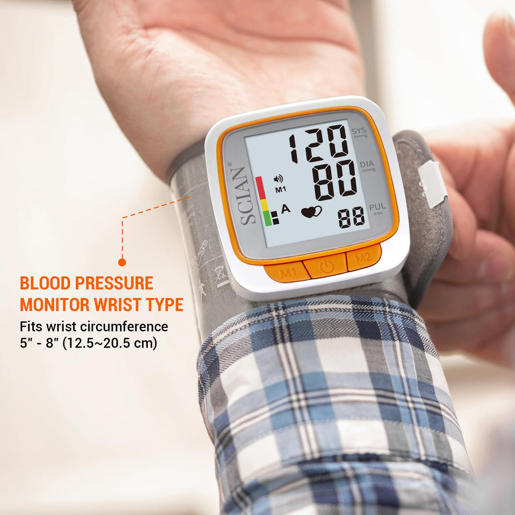 Automatic Wrist Blood Pressure Monitor with Voice Broadcast J827256