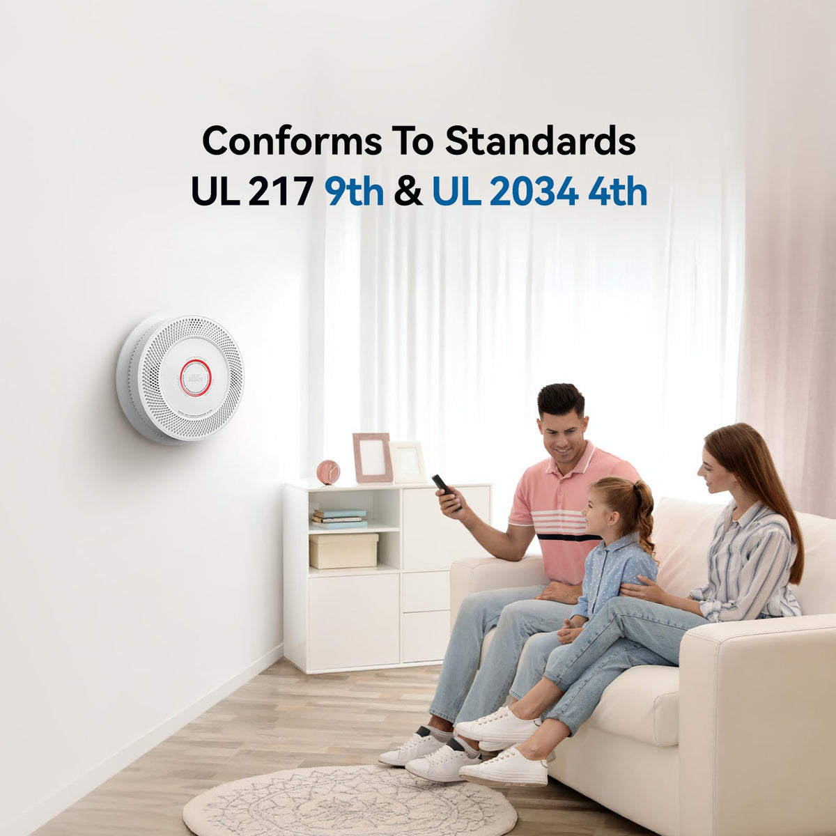 Smoke and Carbon Monoxide Detector 10-Year Battery 4 Pack P1776