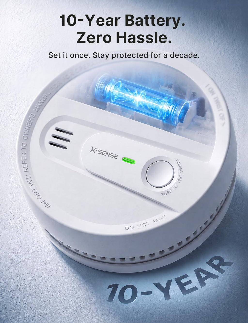 Smoke Detector 10-Year Battery 3-Pack Q576567