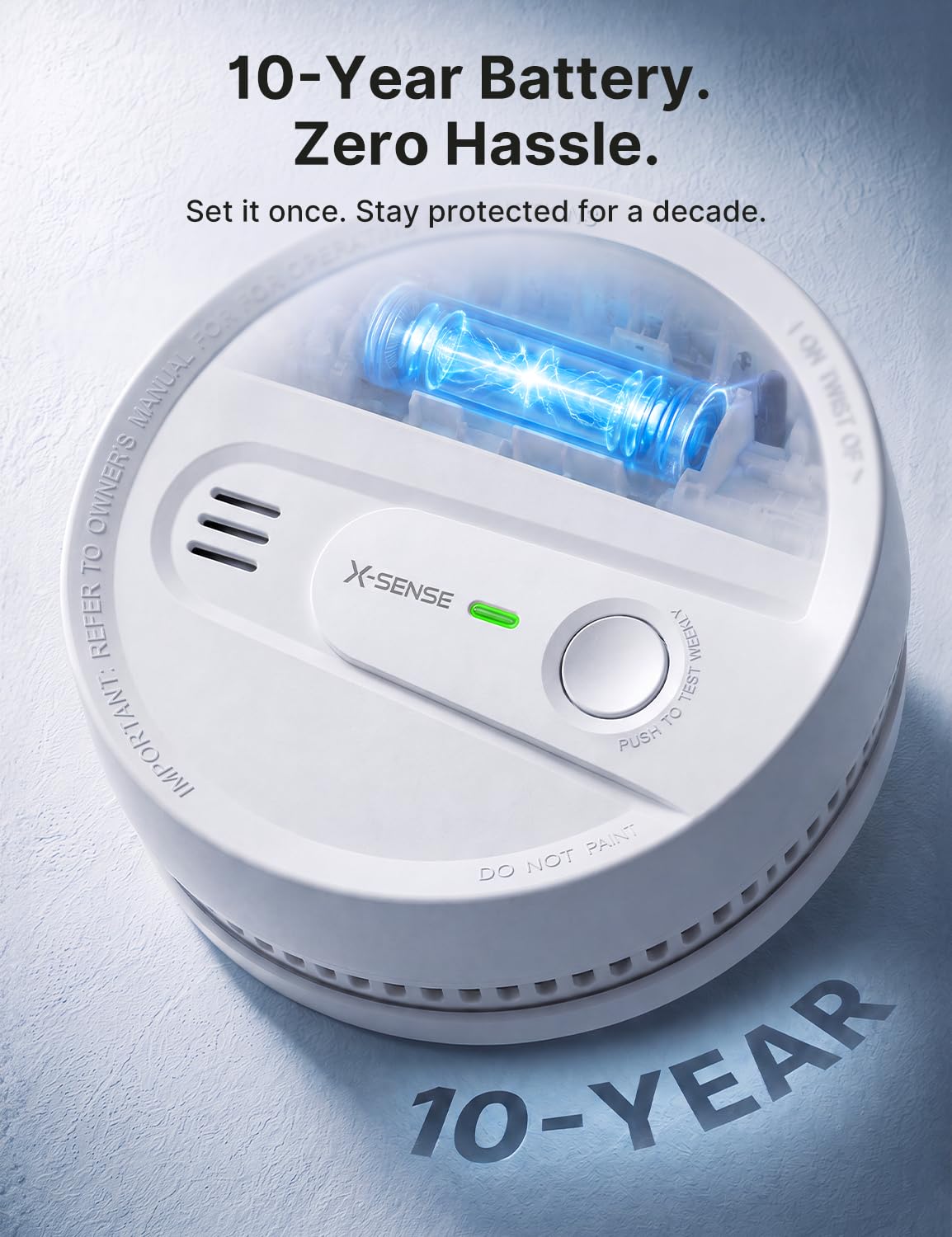 Smoke Detector 10-Year Battery 3-Pack Q576567