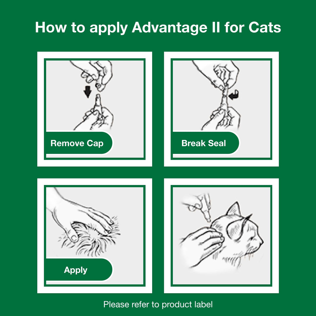 Advantage II Small Cat Topical Flea Treatment & Prevention, 2ct E471