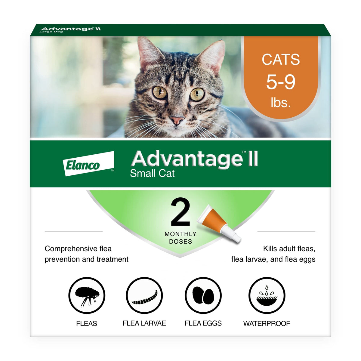 Advantage II Small Cat Topical Flea Treatment & Prevention, 2ct E471