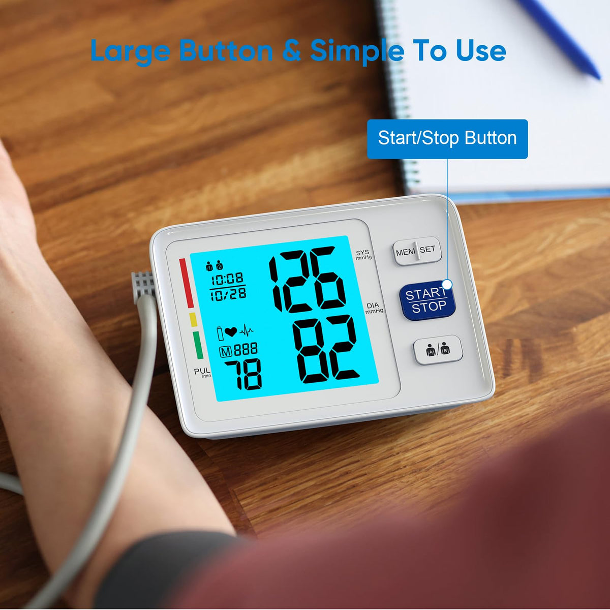 Blood Pressure Monitor with Dual Cuffs J47002