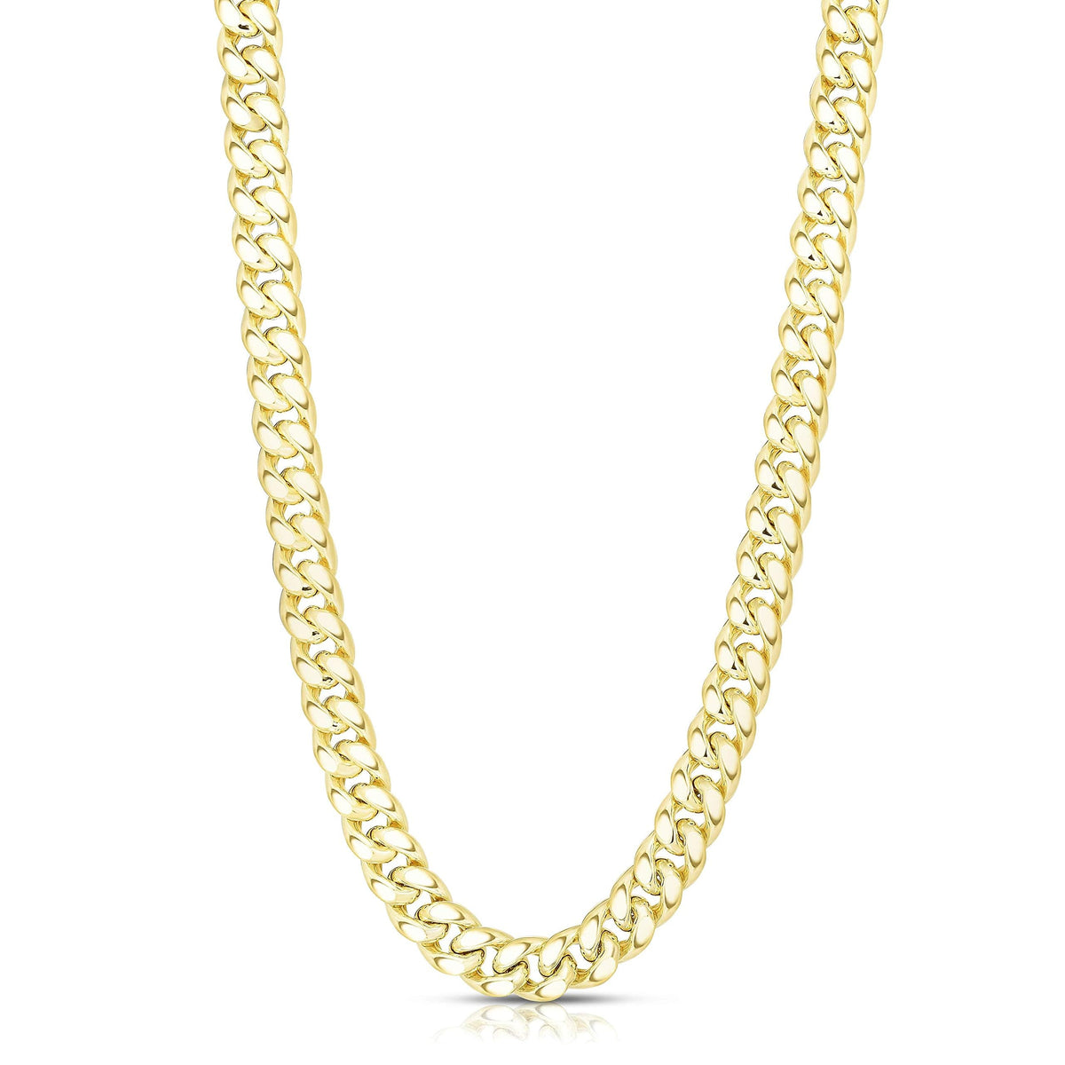 14k Yellow Gold Cuban Link Chain Necklace W772