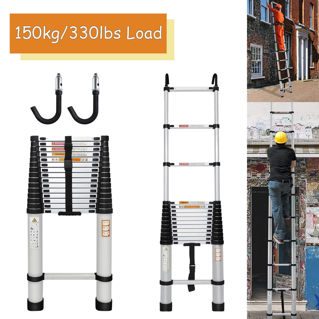 20.3ft Aluminum Telescoping Ladder 330lbs M271