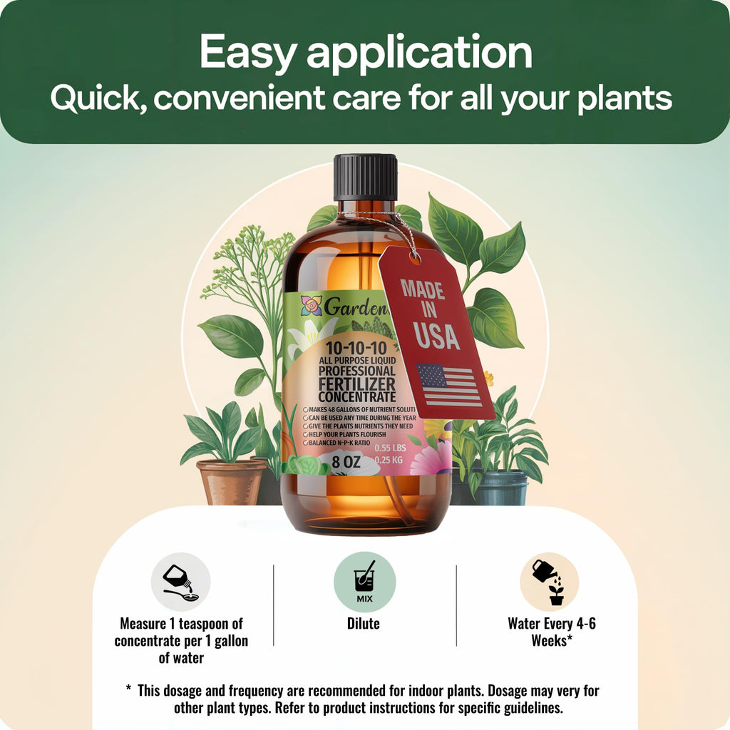 10-10-10 All Purpose Liquid Plant Food Fertilizer Concentrate 8 OZ P710