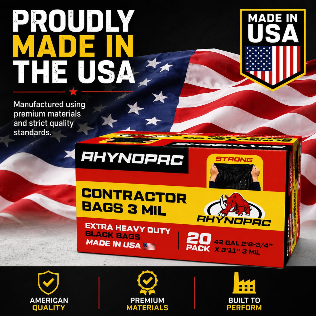 42 Gallon 3 Mil Contractor Trash Bag T156154