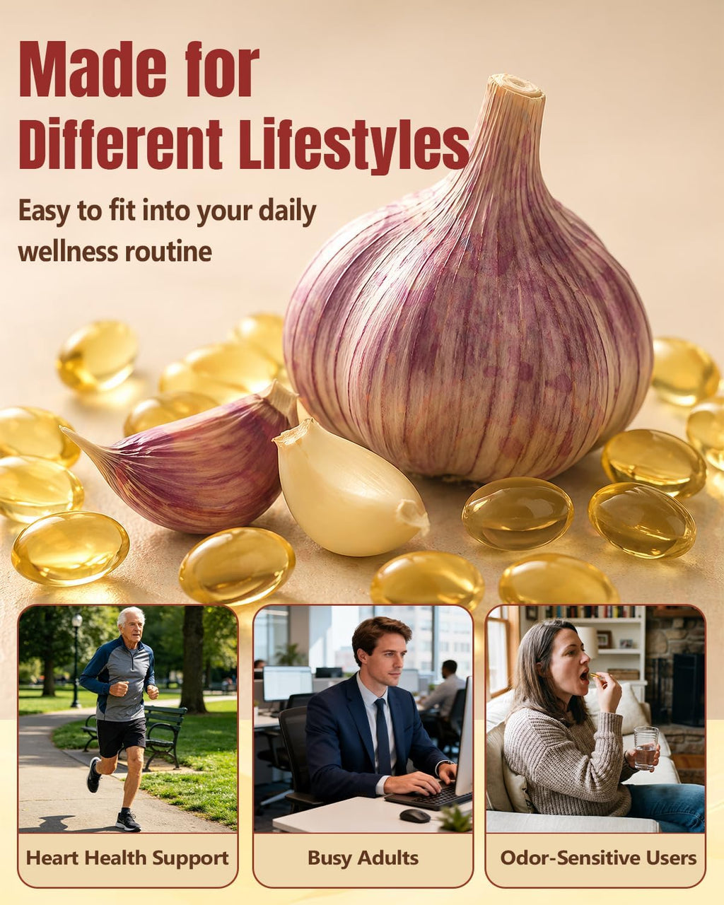 Odorless Aged Garlic Extract Softgels 300 Count G685