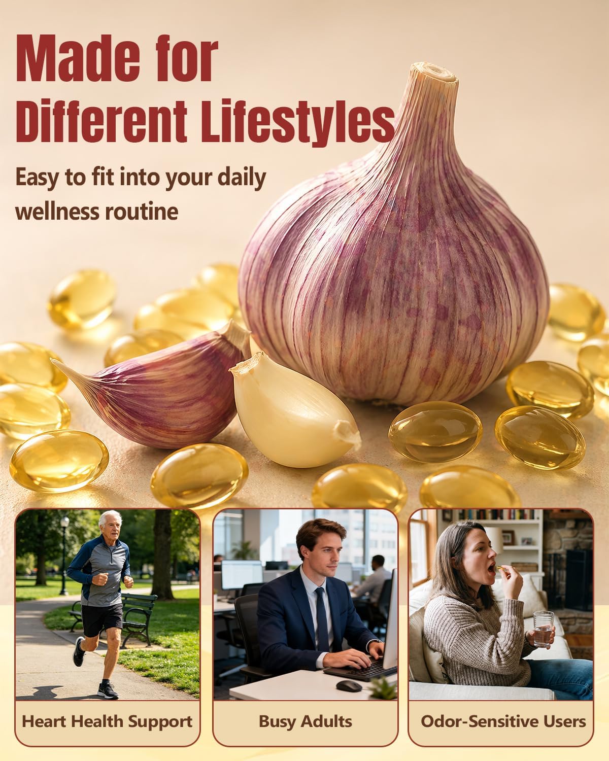 Odorless Aged Garlic Extract Softgels 300 Count G685