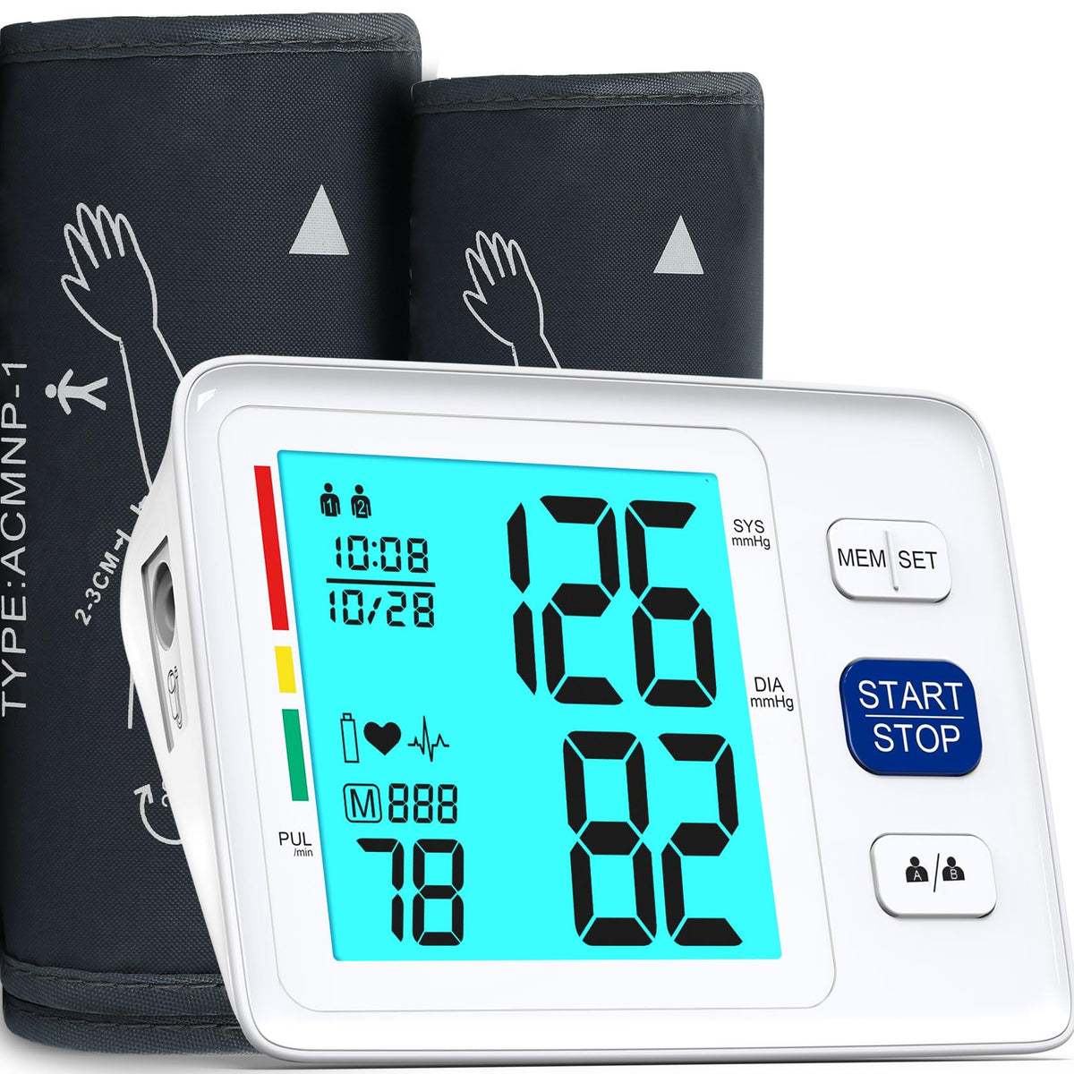 Blood Pressure Monitor with Dual Cuffs J47002