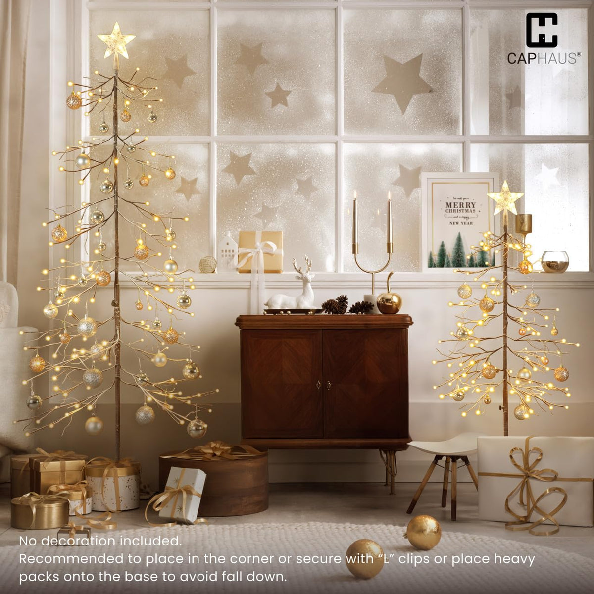 8 Ft Pre-Lit Twinkling Christmas Tree with Lights C7074