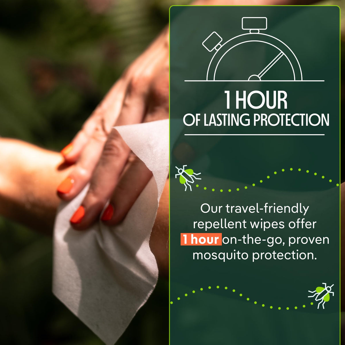 Plant-Based Mosquito Repellent Wipes 10 Count Pack of 3 B442368