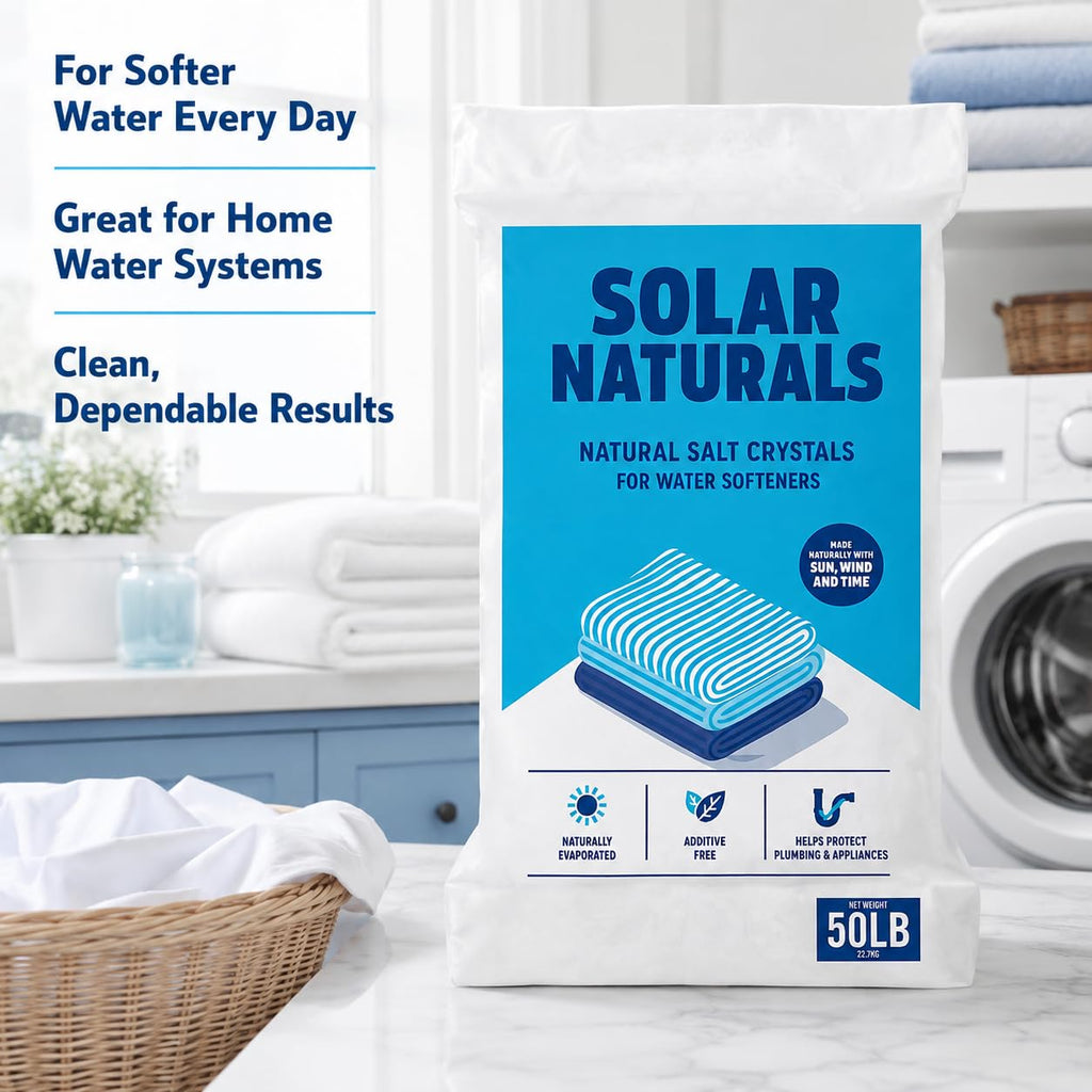 Natural Salt Crystals for Water Softeners, 50 lb P581