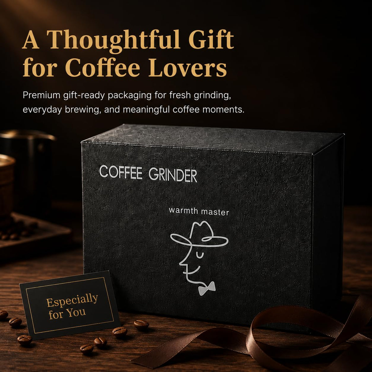 Manual Coffee Grinder with Stainless Steel Conical Burr F318