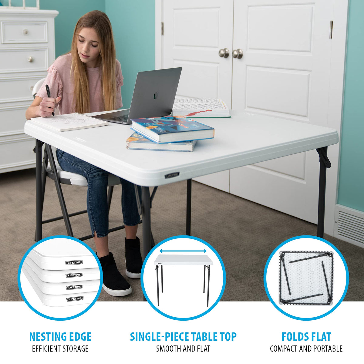 37-Inch Square Folding Card Table B7759