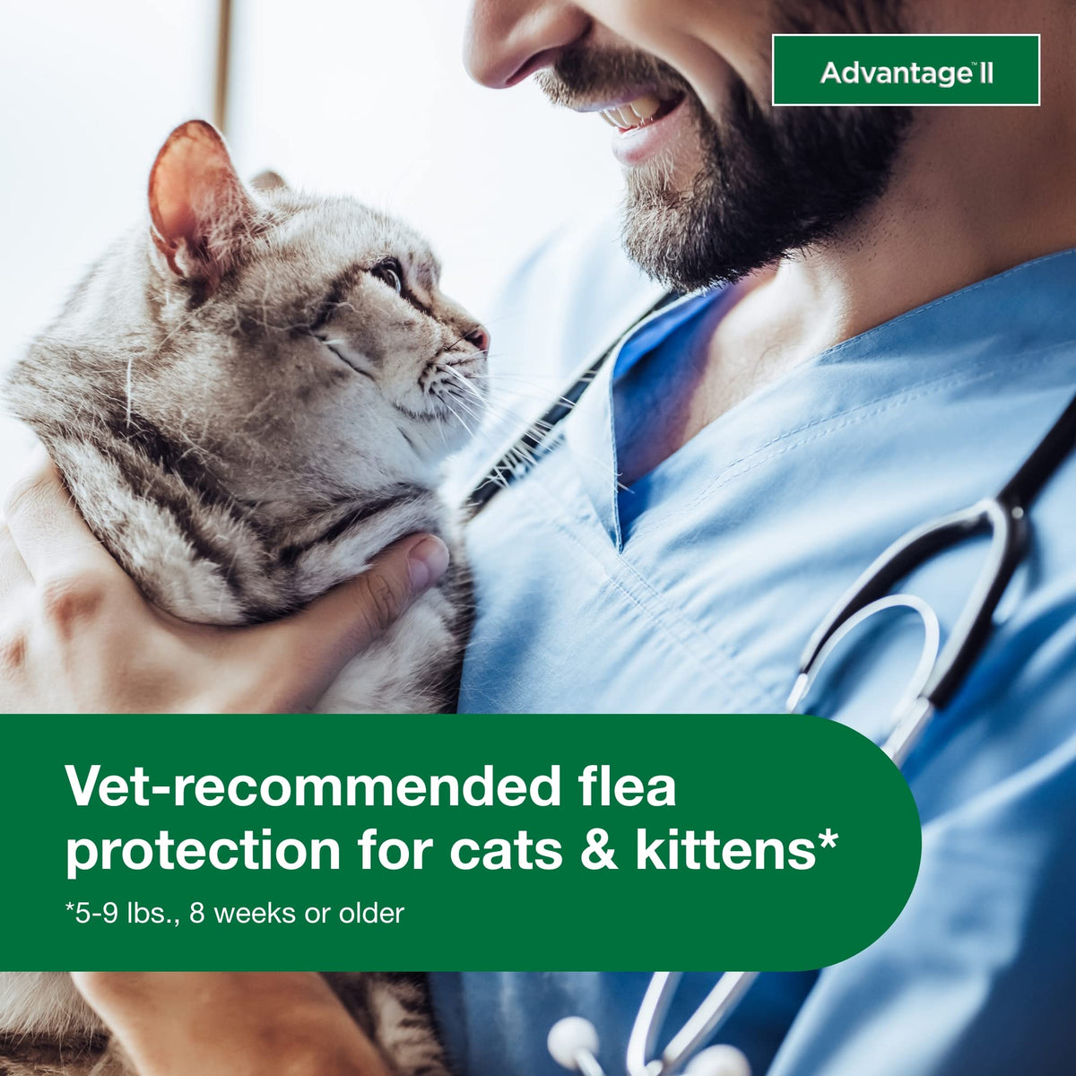 Advantage II Small Cat Topical Flea Treatment & Prevention, 2ct E471