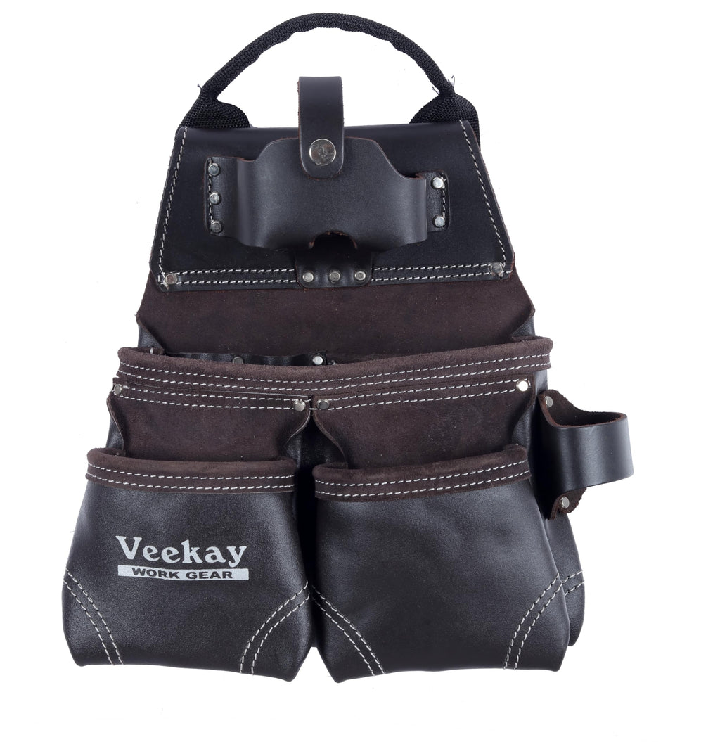Brown Leather 22-Pocket Tool Belt T7735