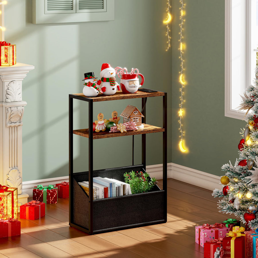 Narrow Side Table with Charging Station O942867