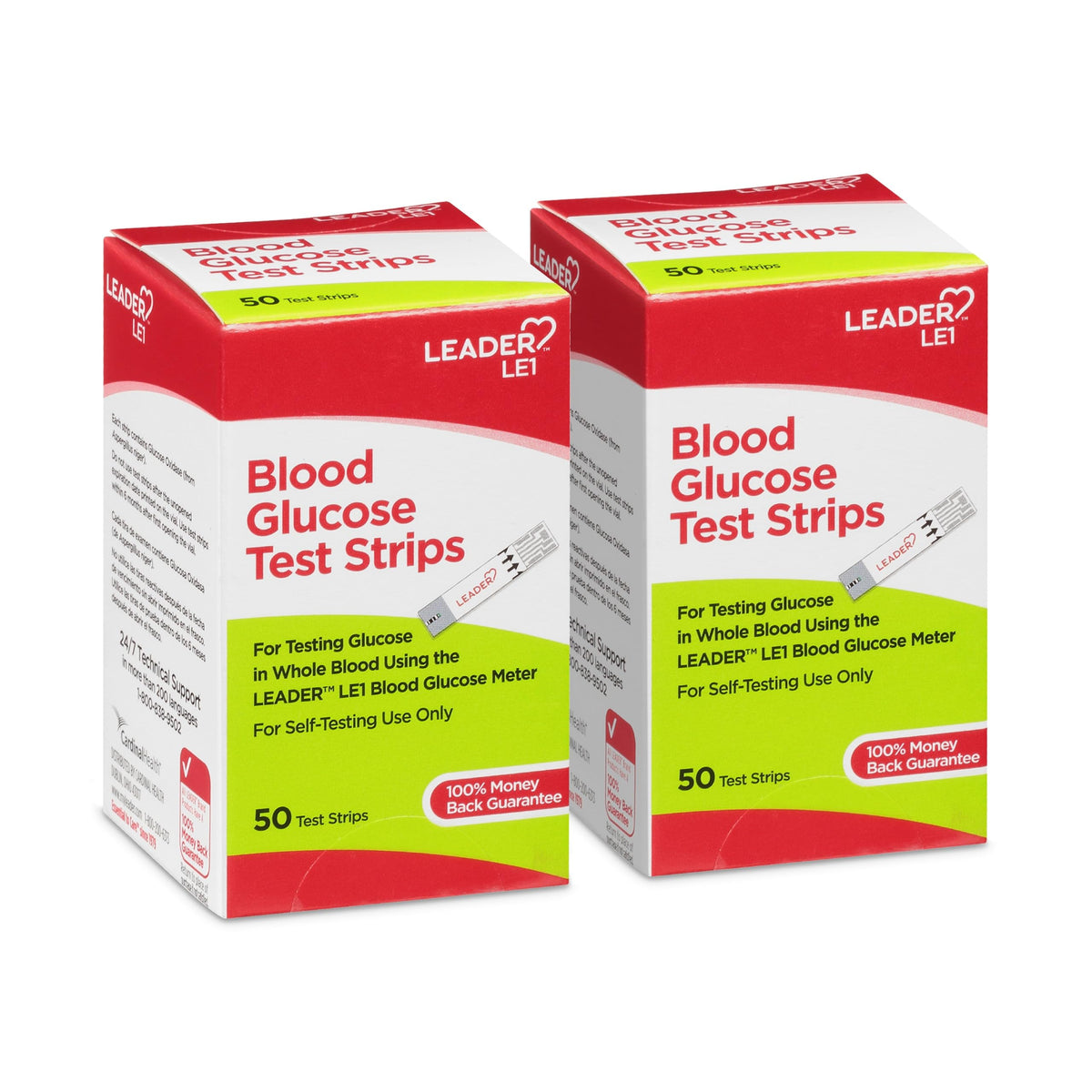 Blood Glucose Test Strips 50 Count Pack of 2 J759