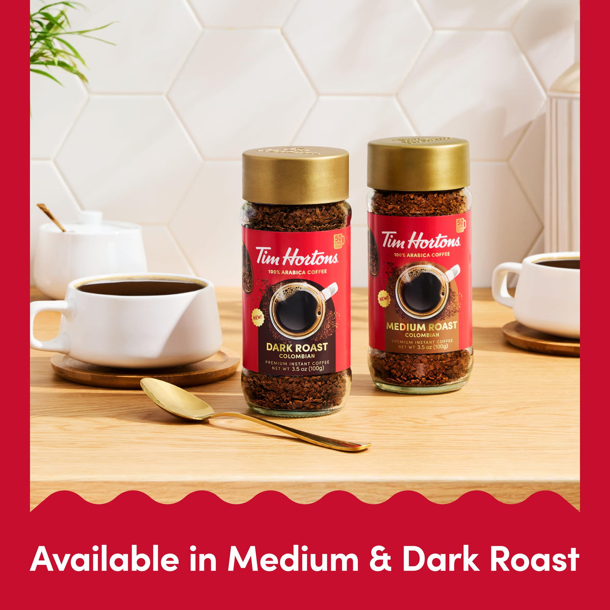 Dark Roast Instant Coffee 3.5oz Jar N286