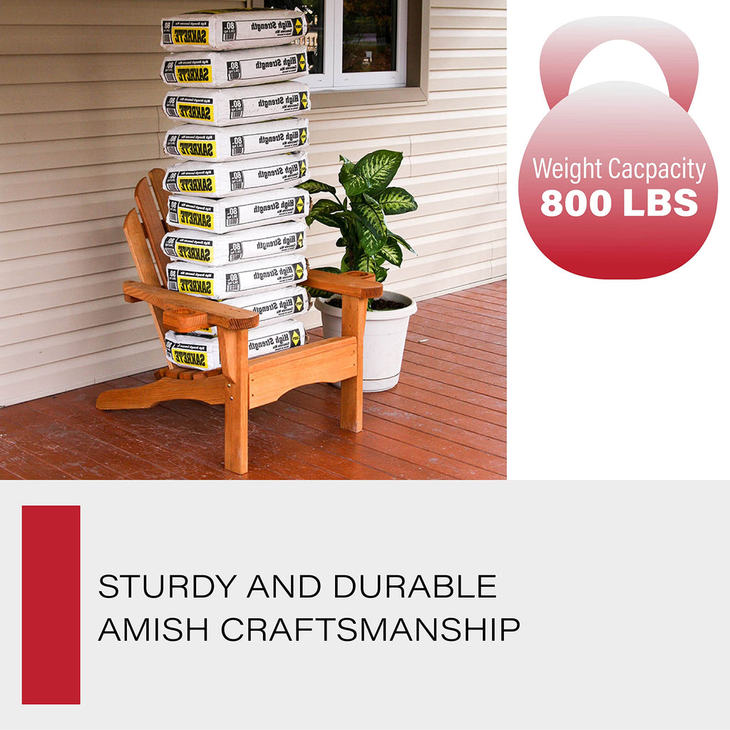 Heavy Duty Adirondack Chair with Cup Holders W91732