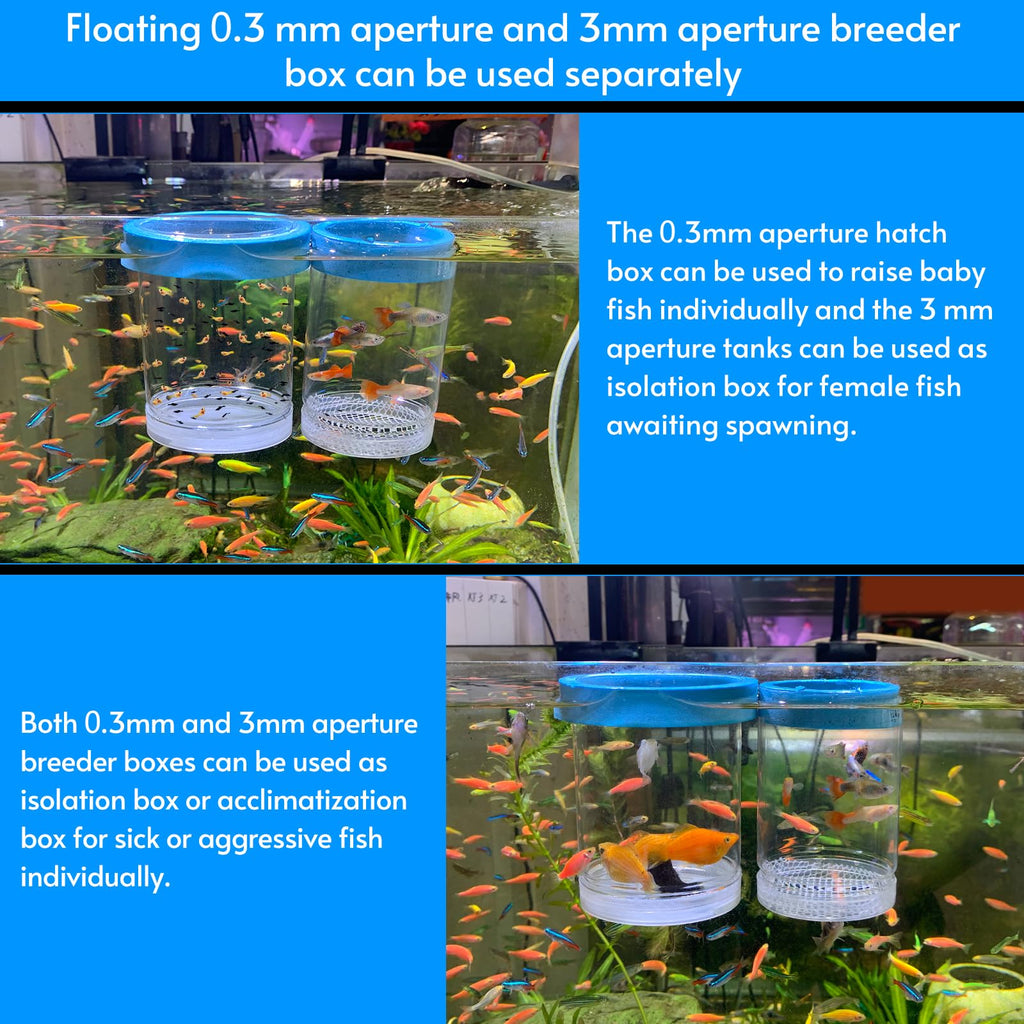 Breeder Box for Fish Tank Isolation Aquarium Separator Hatchery Incubator S152048