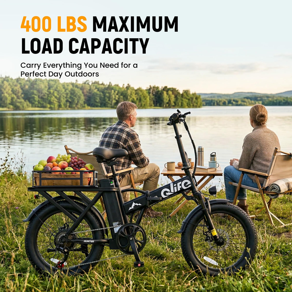 Foldable Electric Bike with 20" Fat Tires W53604