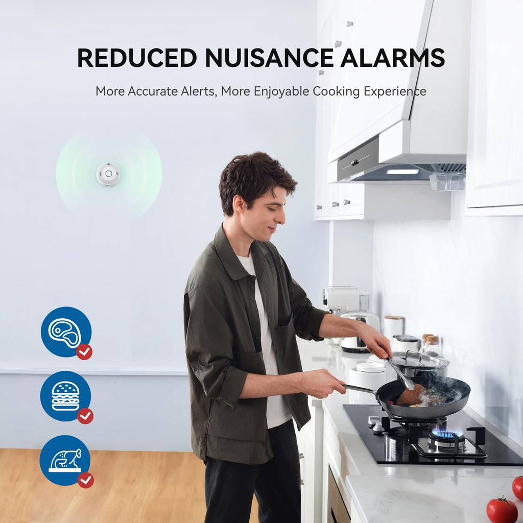 Smoke and Carbon Monoxide Detector 10-Year Battery 4 Pack P1776