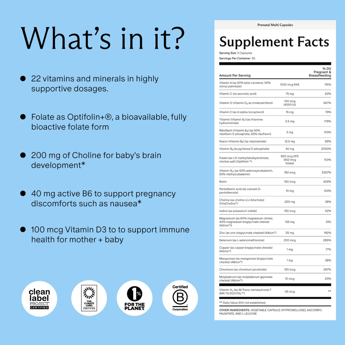 Prenatal Multivitamin Capsule W9157