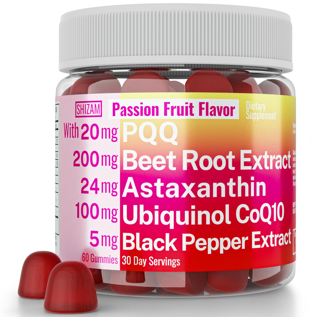 Ubiquinol CoQ10 PQQ Astaxanthin Beets Gummies K189491