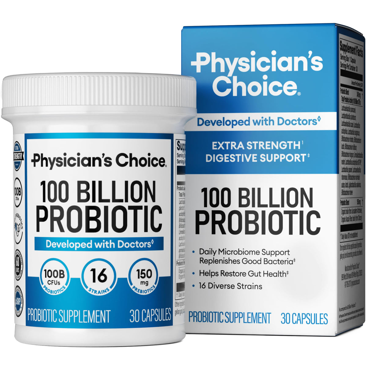 100 Billion 16 Strains Probiotic with Prebiotics E2292