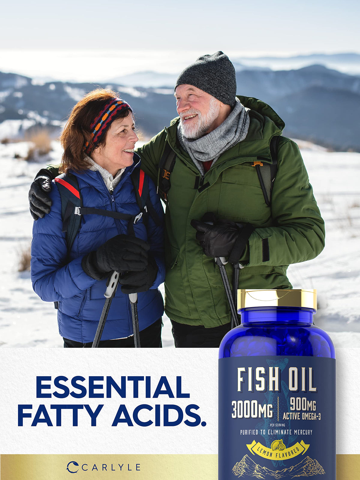 Fish Oil 3000mg 900mg Omega 3 200 Softgels Lemon Flavor S22021