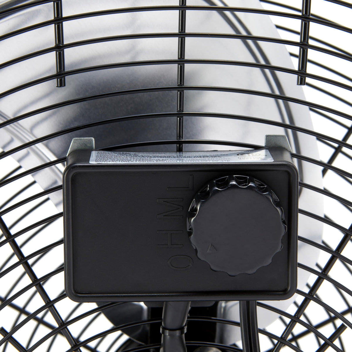 20" High Velocity Industrial Floor Fan with 3 Speeds, Metal Housing, Black B36436