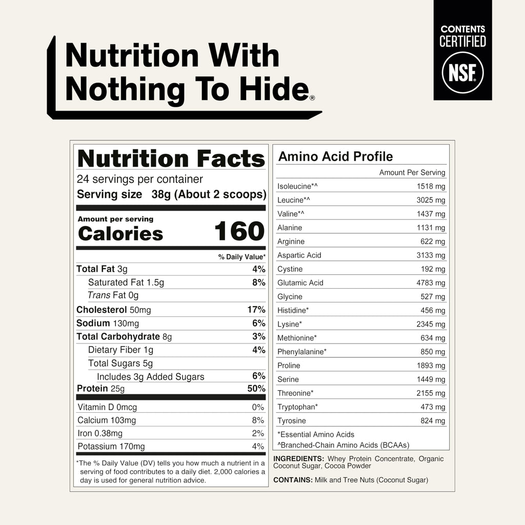Chocolate Grass Fed Whey Protein Powder Z14630
