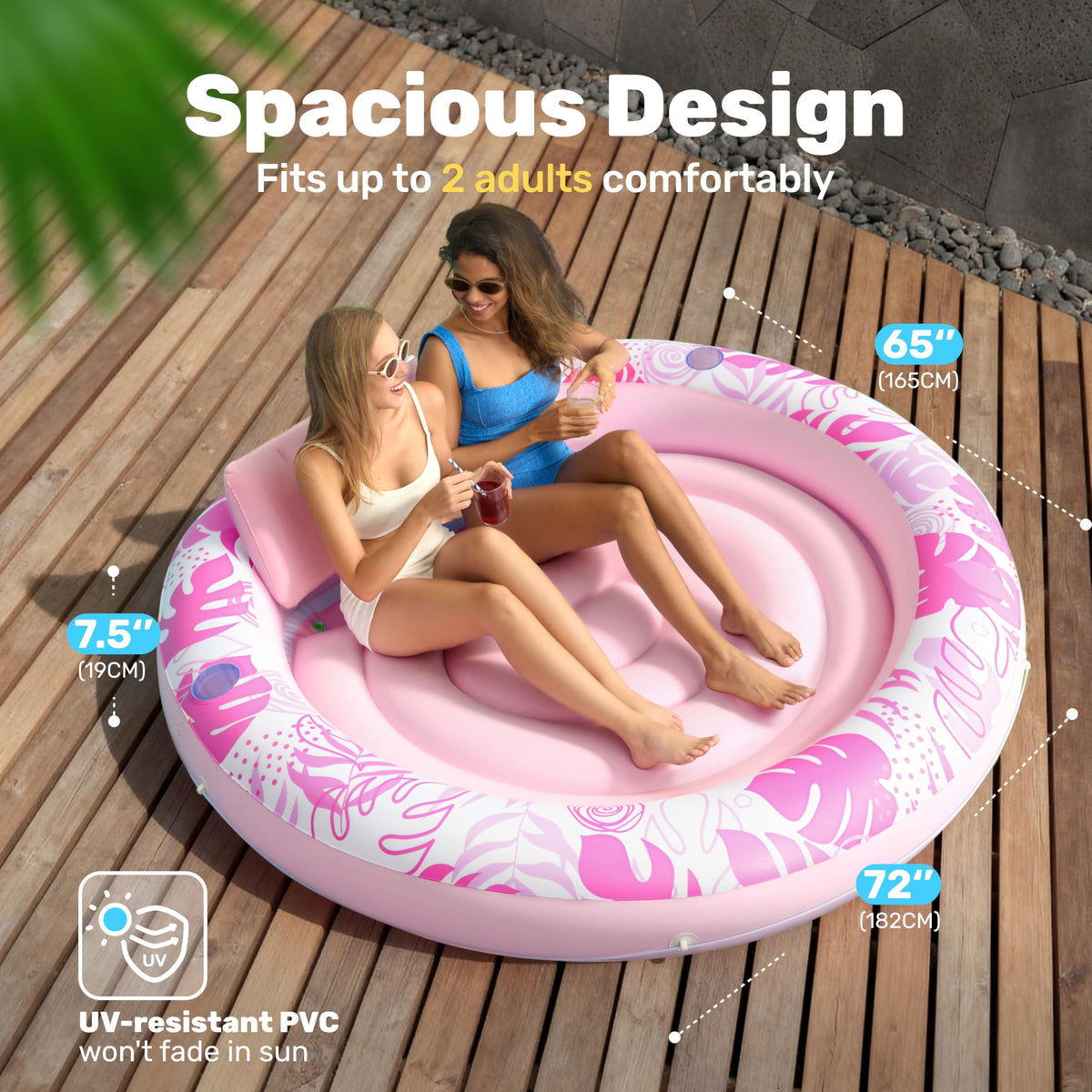 Inflatable Tanning Pool Lounger Float B8703