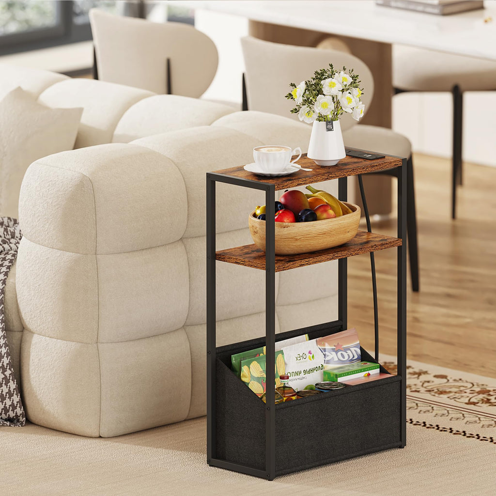 Narrow Side Table with Charging Station O942867