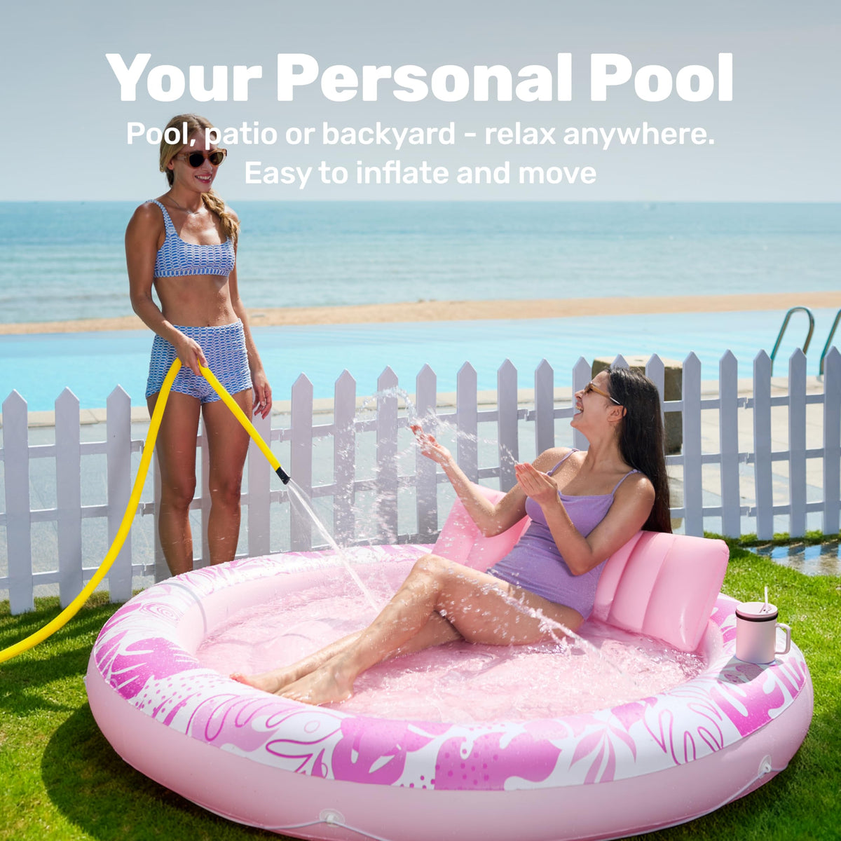 Inflatable Tanning Pool Lounger Float B8703