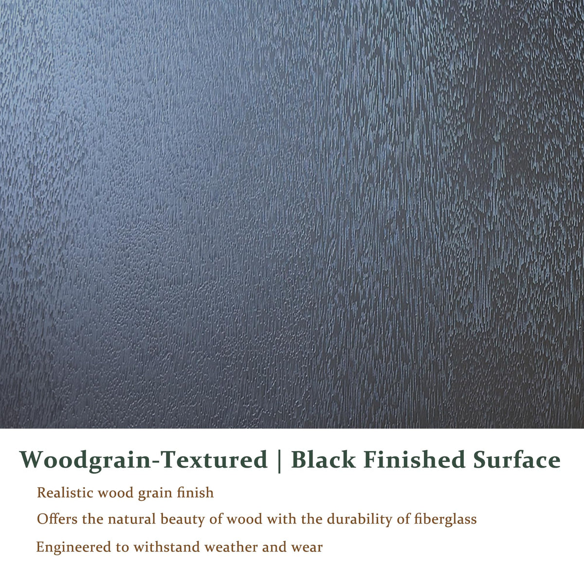 36 x 80 Black Fiberglass Entry Door V4987
