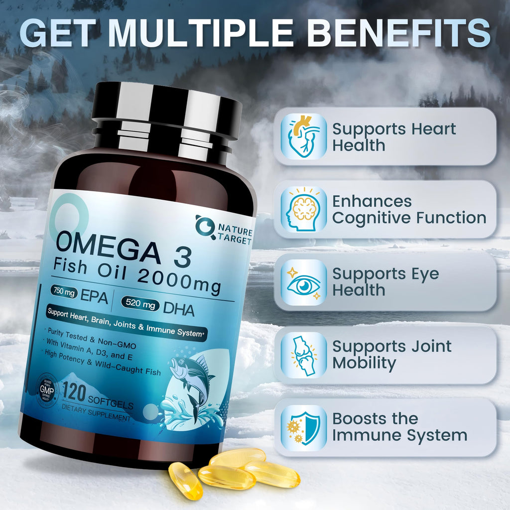 Omega 3 Fish Oil 2000mg Softgels M565513