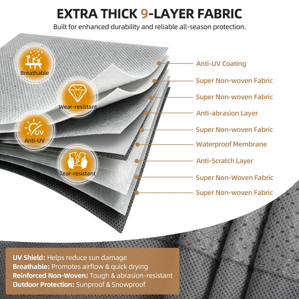 33-37ft 9 Layers Class A RV Cover D2191
