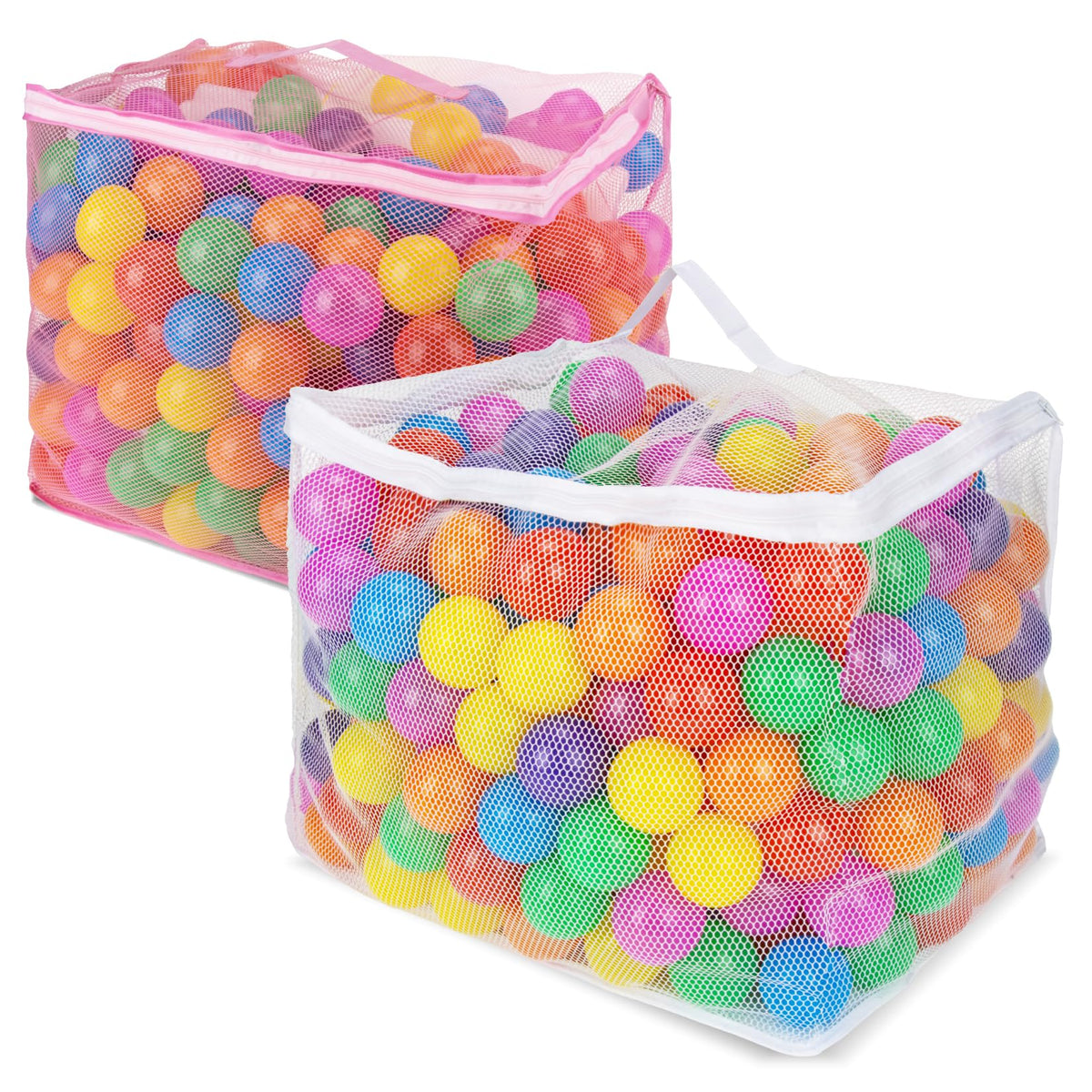 2 PCS Mesh Storage Bags with Zipper C140007