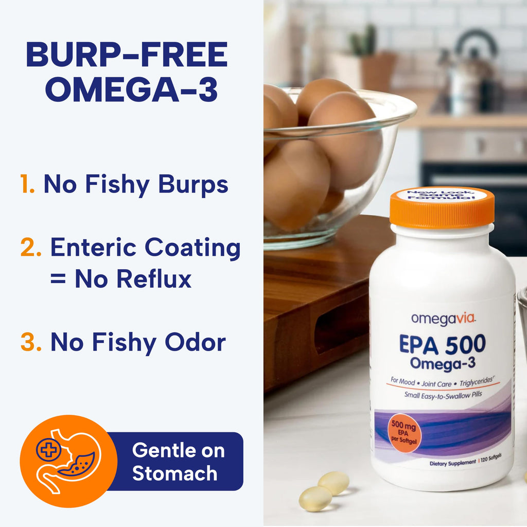 500 mg EPA Omega-3 Fish Oil Softgels, Pack of 2 G13040