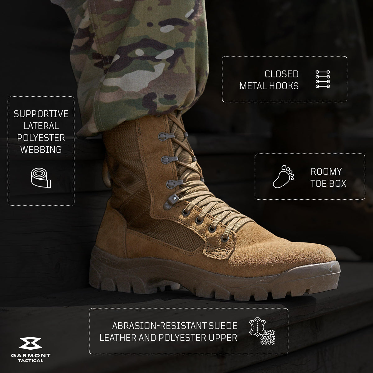 Suede Combat Boots O754708