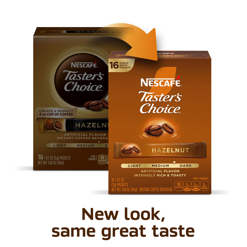 Hazelnut Flavored Coffee 8 Boxes 128 Packets D49208