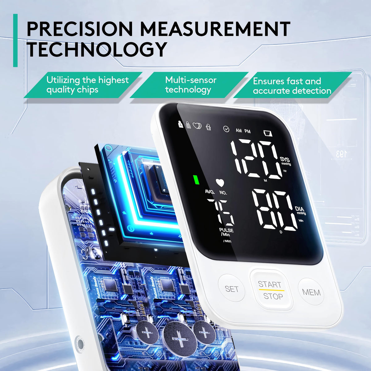 FDA Cleared Upper Arm Blood Pressure Monitor B159120