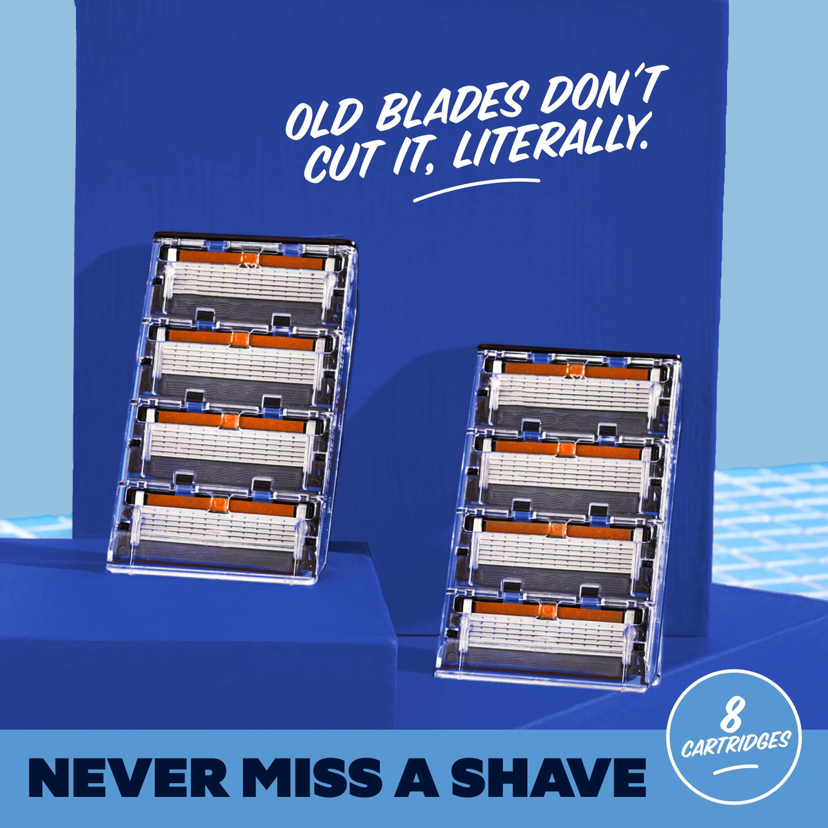 6 Blade Razor Refills 8 Pack S410