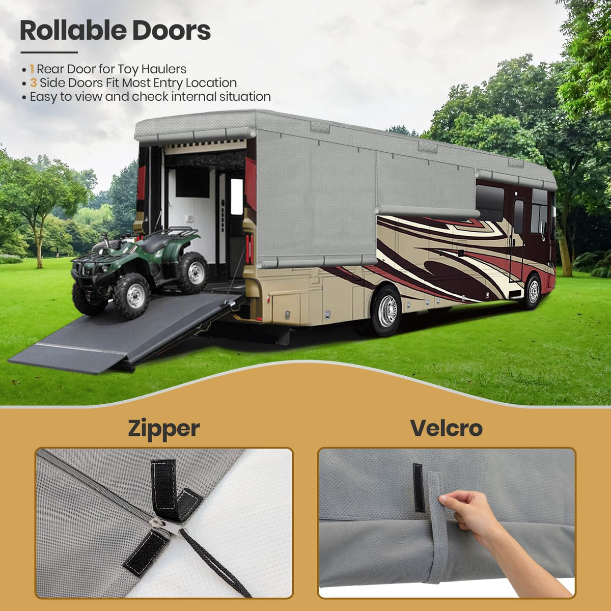 33-37ft 9 Layers Class A RV Cover D2191
