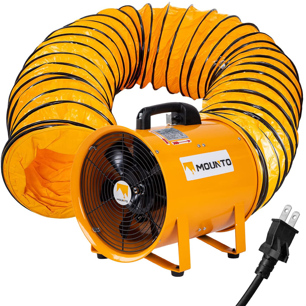 12-Inch Heavy Duty Cylinder Axial Fan with 25-Foot Vinyl Hose P268